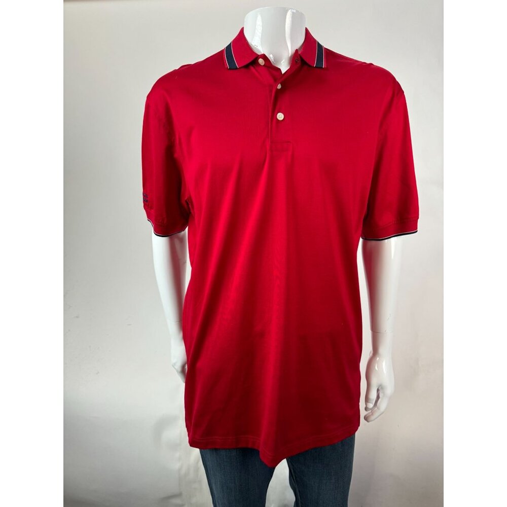 Tommy Hilfiger Golf Red Polo Shirt S/P Pima Cotton Centex Homes Logo